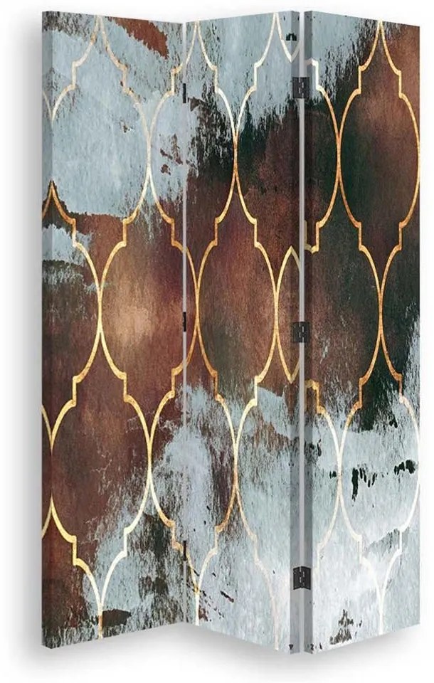 Gario Paraván Marokkói lóhere barna színben Méret: 110 x 170 cm, Kivitelezés: Forgó paraván 360°