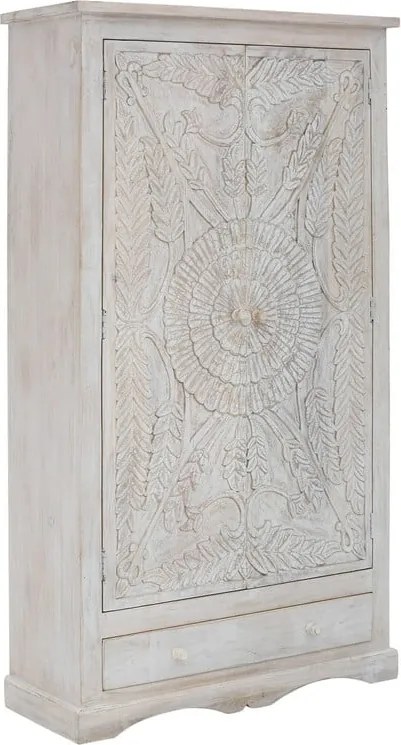 Fehér mangófa ruhásszekrény 100x175 cm Rana – Støraa