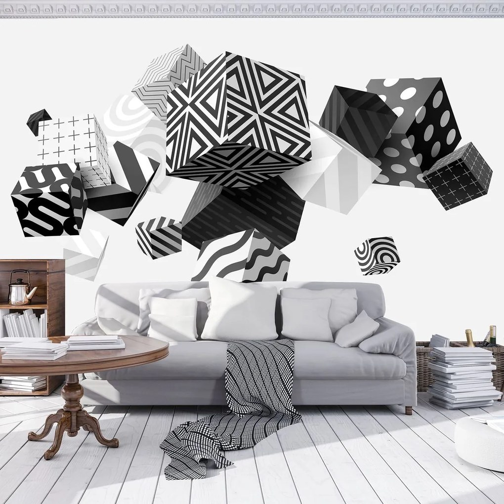 Fotótapéta - 3D geometria (152,5x104 cm)