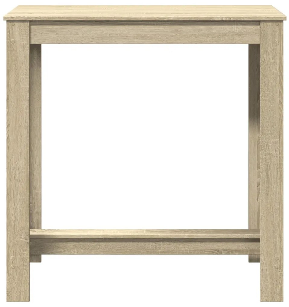 sonoma tölgy színű szerelt fa bárasztal 102 x 50 x 103,5 cm