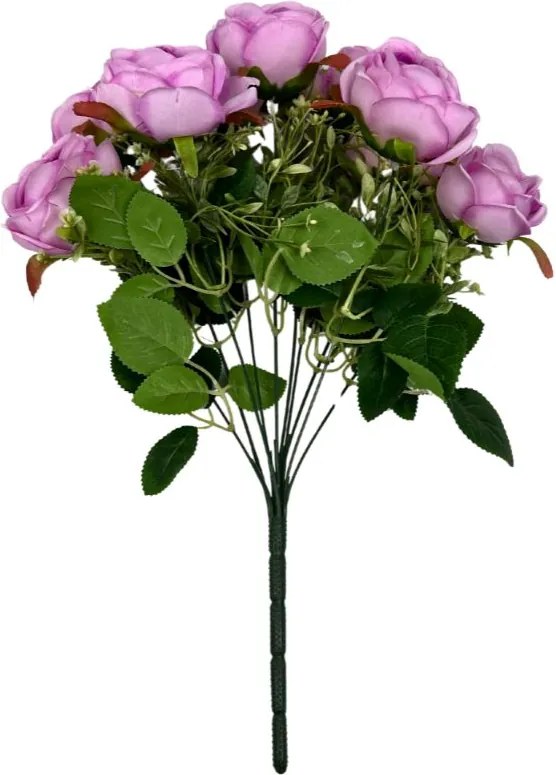 Rózsacsokor 46 cm rózsaszín