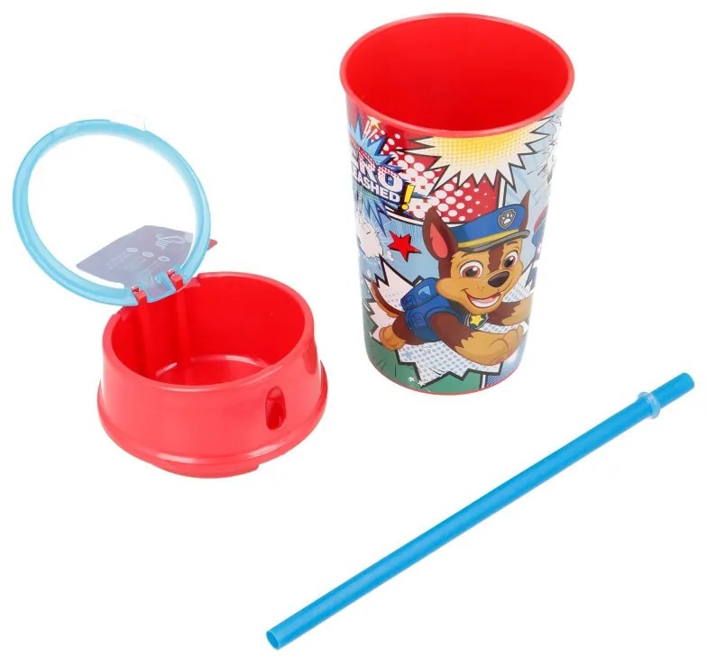 Mancs Őrjárat Comic üdítő- és snack tartó pohár 400 ml