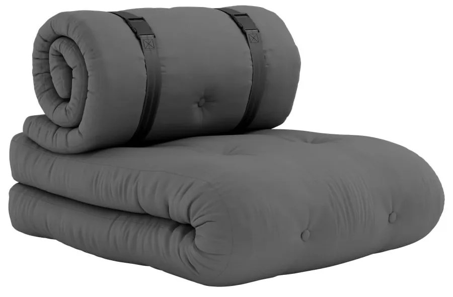 Design OUT™ Buckle Up Dark Grey kinyitható sötétszürke kültéri fotel - Karup Design