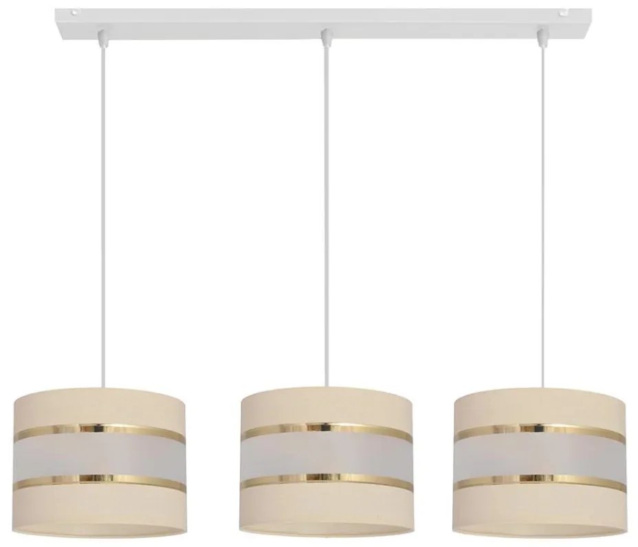 Csillár zsinóron HELEN 3xE27/15W/230V krém