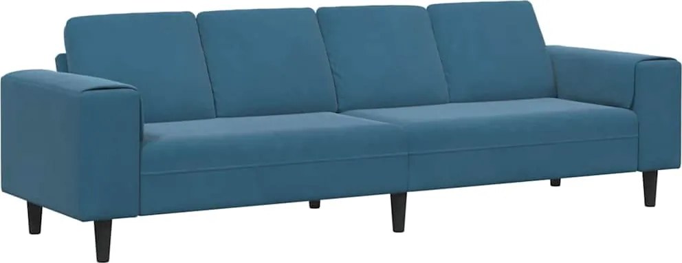 vidaXL Nappali Kanapé Kék 250 x 77 x 76 cm