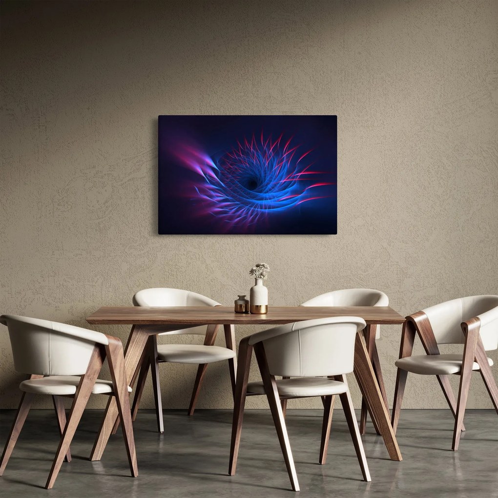 Kép - virág absztrakció (90x60 cm)