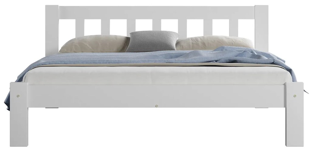 Fenyő ágy 140x200 Alena fehér