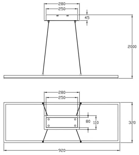 Fabas Luce 3394-43-282 - LED Dimmelhető csillár BARD LED/52W/230V 4000K antracit