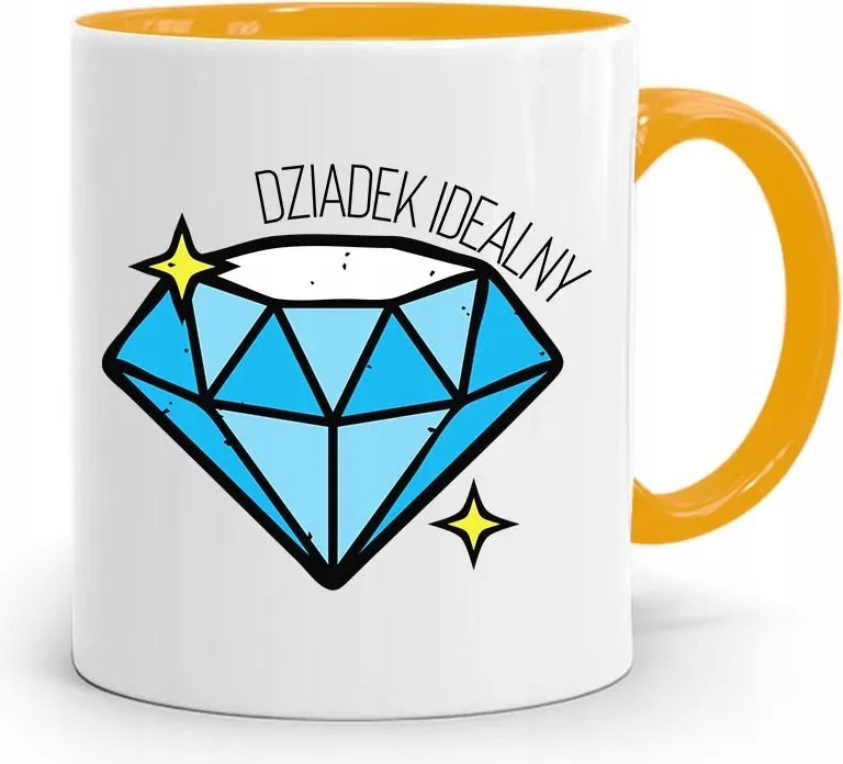 Sárga Bögre Nagypapa Napjára Nagypapa Tökéletes nyomott mintával