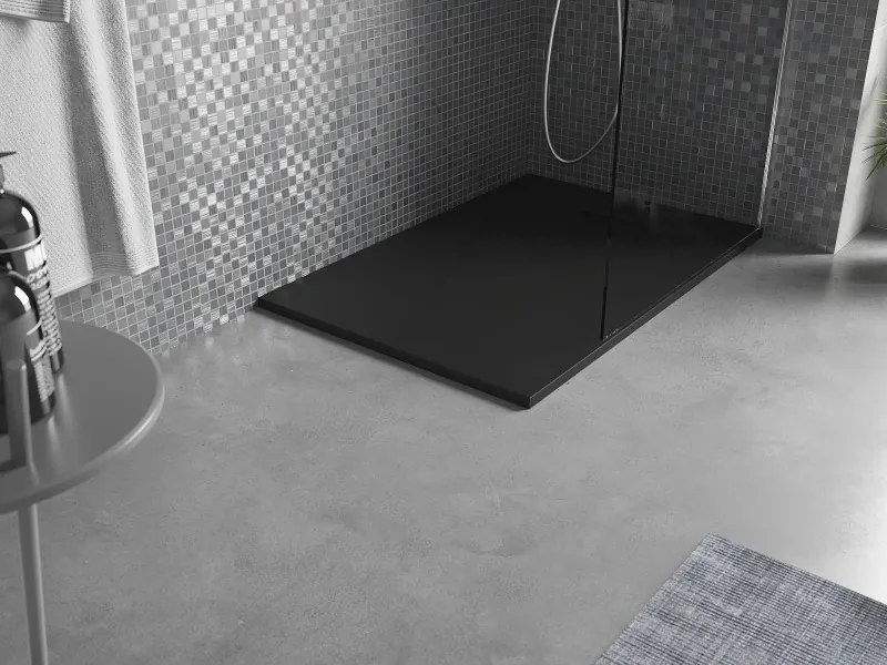 Mexen Otto téglalap alakú SMC zuhanytálca 100 x 90 cm, fekete - 4N709010