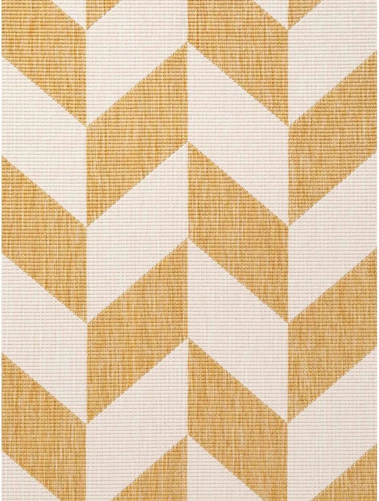 Okkersárga-krémszínű kültéri-beltéri szőnyeg 120x170 cm Haringey Terrick – Ted Baker