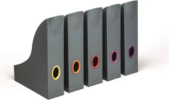 Iratpapucs készlet, műanyag, 73 mm, DURABLE VARICOLOR®, vegyes (DB770657)