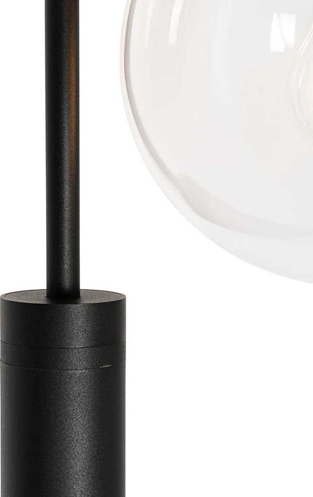 Modern fekete lámpás műanyaggal 200 cm IP44 - Sfera