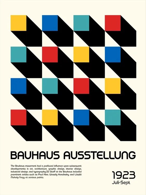 Illusztráció Bauhaus Ausstellung, Retrodrome