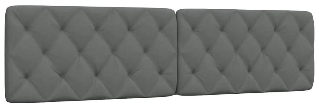 sötétszürke szövet fejtámla párna 200 cm