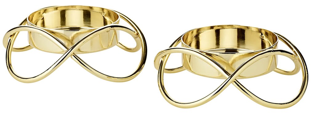 "Bastia" arany gyertyatartó, 2 db-os szett - EDZARD