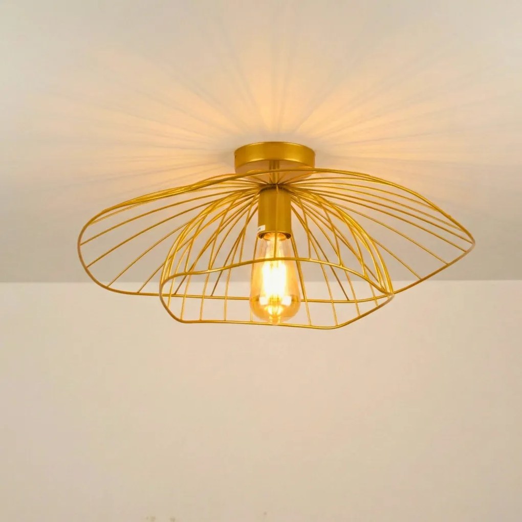 Mantar 6502-P arany fém függőlámpa, Ø52 cm
