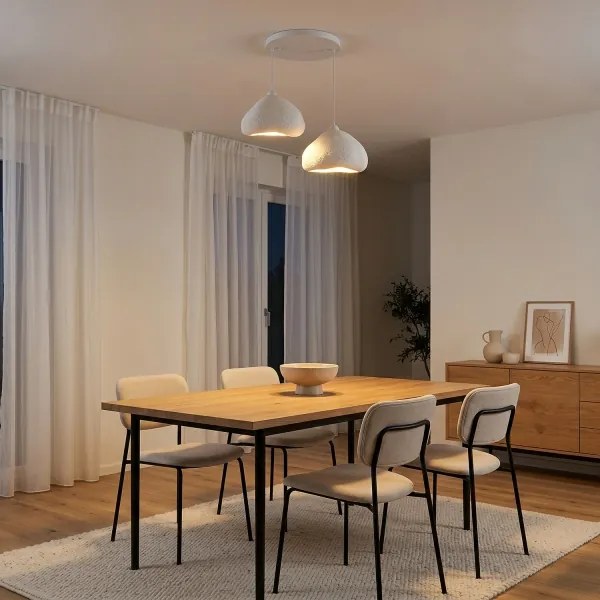 Brilagi - Kábeles függőlámpa WABI SABI 2xE27/40W/230V átm. 45 cm fehér