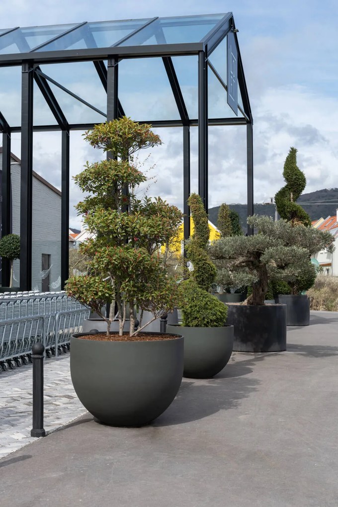 Pottery Pots Jumbo Mila virágcserép, fenyőzöld színű, több méretben - PotteryPots méret: S - ø 78 cm | m. 59,5 cm