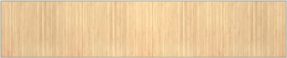 vidaXL négyszögletű világos természetes bambusz szőnyeg 80x 400 cm