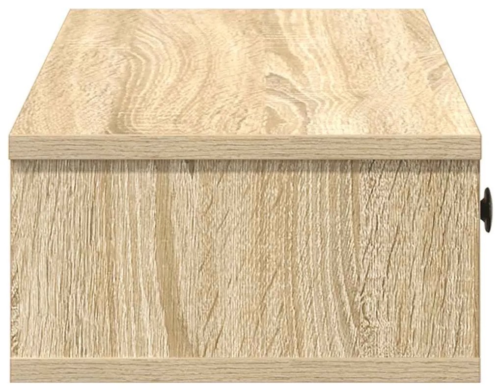 Falipolc fiókokkal sonoma tölgy 60x28x15 cm műszaki fa