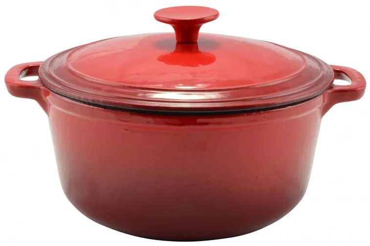 Perfect Home Zománcozott öntöttvas lábas 26cm, 4,2l piros 10566