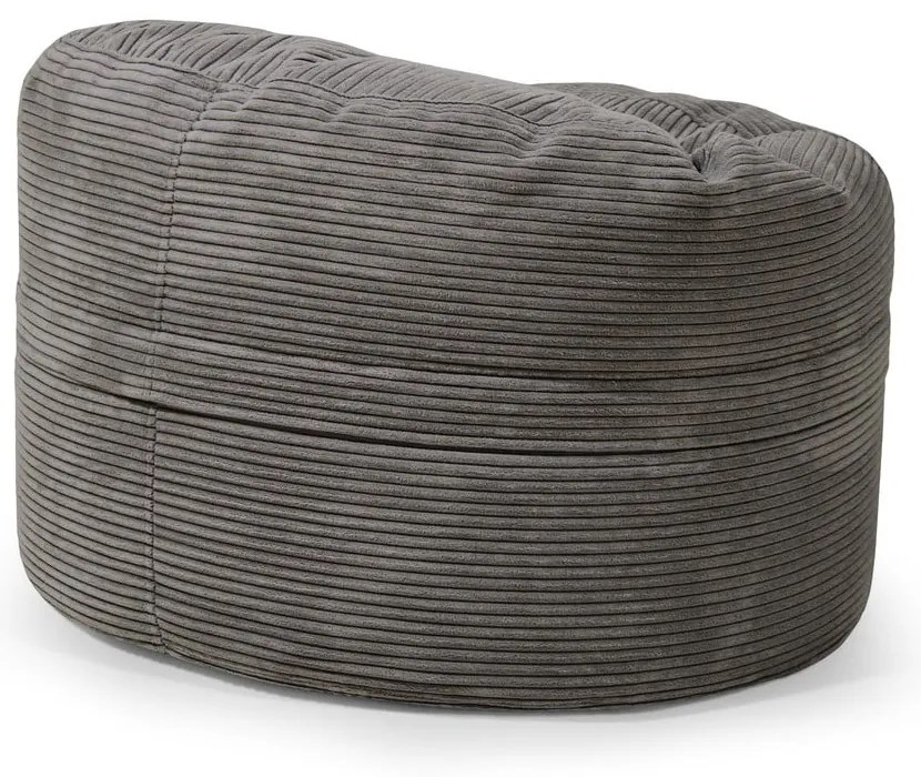 Sötétbarna kordbársony gyerek babzsákfotel Roll 80 – SLOWDOWN