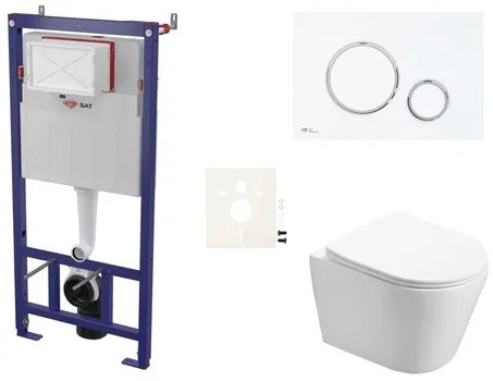 Fali WC szett SAT előtétfalas szereléshez + SAT Infinitio WC SIKOSSIN76K