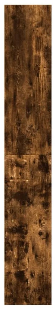 füstös tölgy színű szerelt fa könyvespolc 60 x 30 x 189 cm