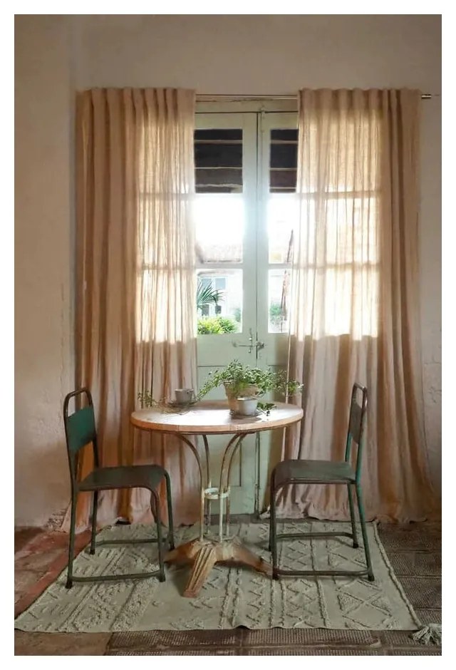 Világoszöld mosható kézi szövésű pamut szőnyeg 170x240 cm Tribu Olive – Lorena Canals