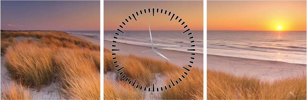Kép - Strand naplementében (órával) (90x30 cm)
