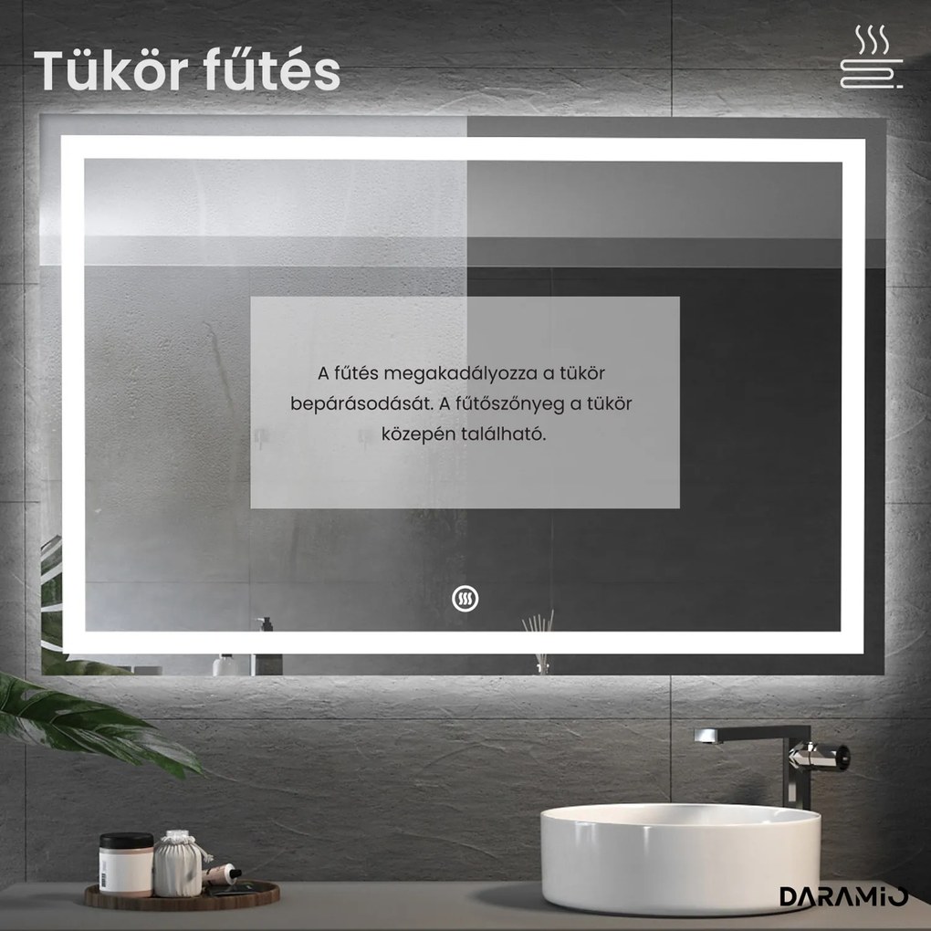 Tükör LED világítással F2