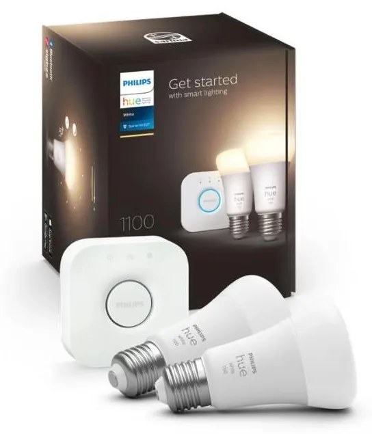 Kezdőkészlet Philips Hue WHITE 2xE27/9,5W 2700K + összekötő eszköz