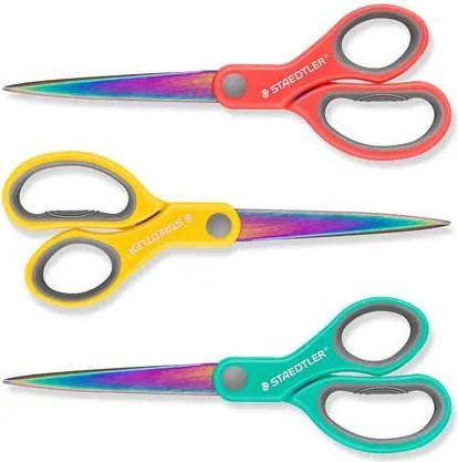 Olló, általános, 21 cm, STAEDTLER Norix&amp;reg; 965, vegyes színek (TS96521XBK)