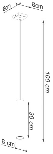 Sollux SL.1200 - Csillár zsinóron LAGOS 1xGU10/10W/230V arany