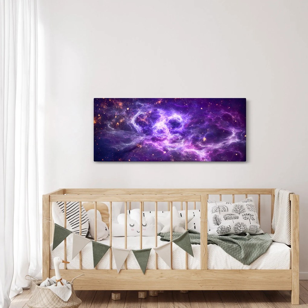 Kép - Lila Univerzum (120x50 cm)