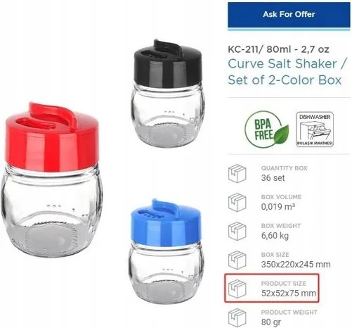 2 db-os 80 ml-es fűszertartó szett kényelem és stílus