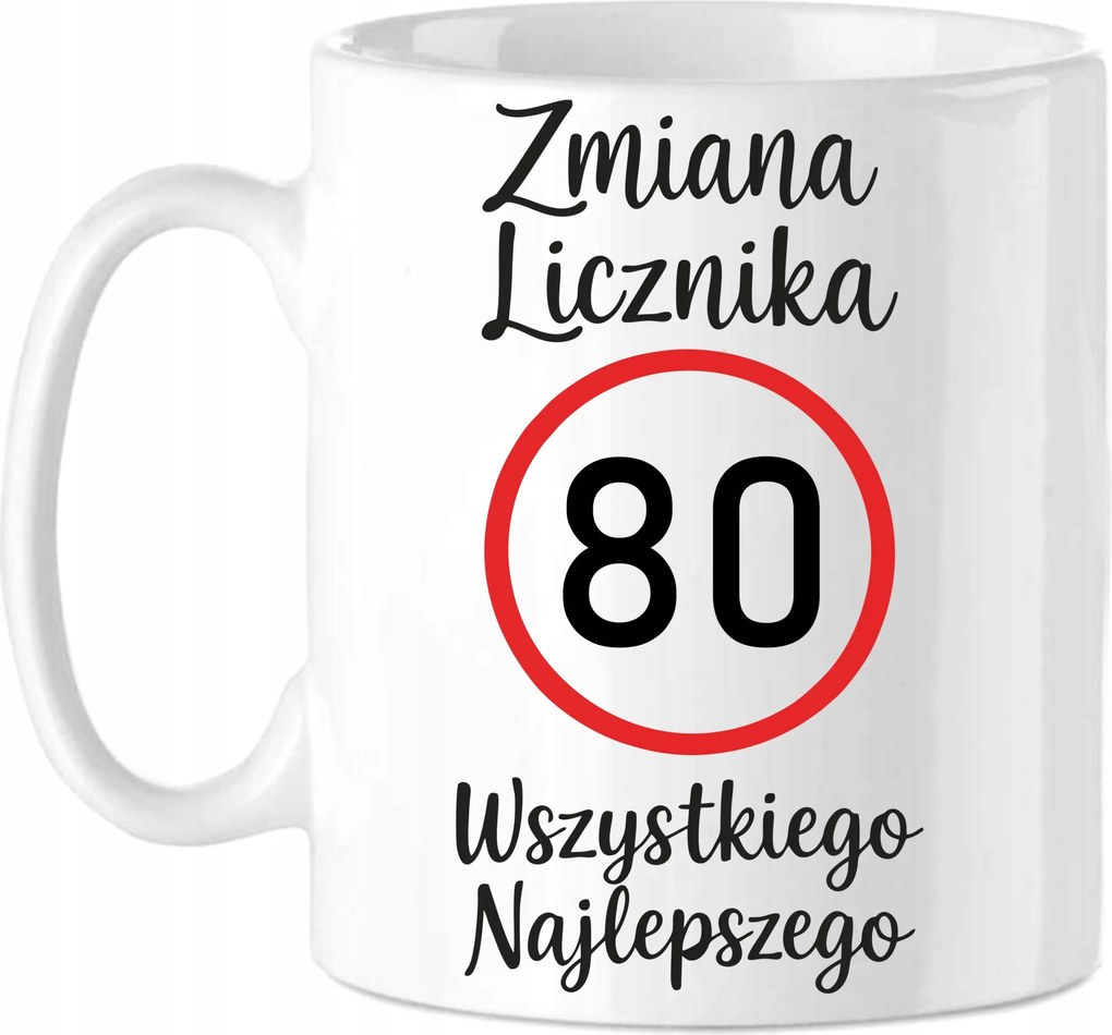 Bögre 80. Születésnapra Vicces Ajándék 80 éves jubileum Mérőóra csere