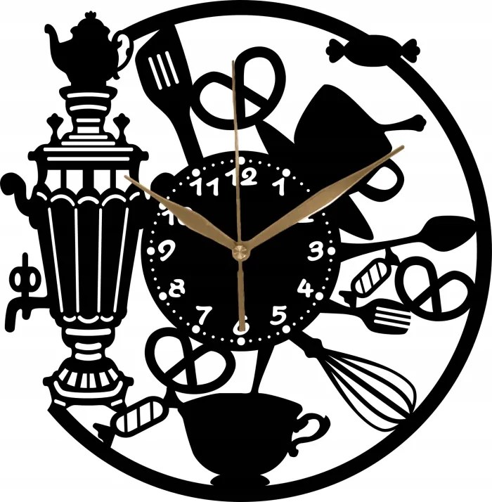 Fa Falióra Kávézó Fagylaltozó Dekoratív 35 cm