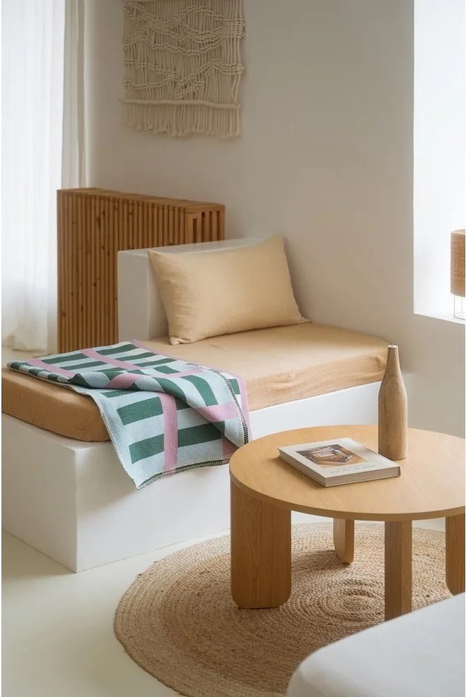 Zöld-rózsaszín takaró 160x200 cm Onu – noo.ma