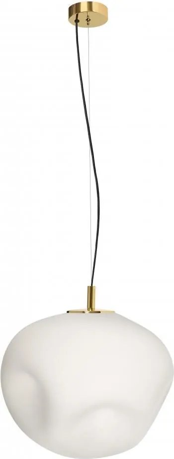 KASPA 11063105 CLEO L Modern Függesztett Lámpa Fehér, Arany E27 IP20