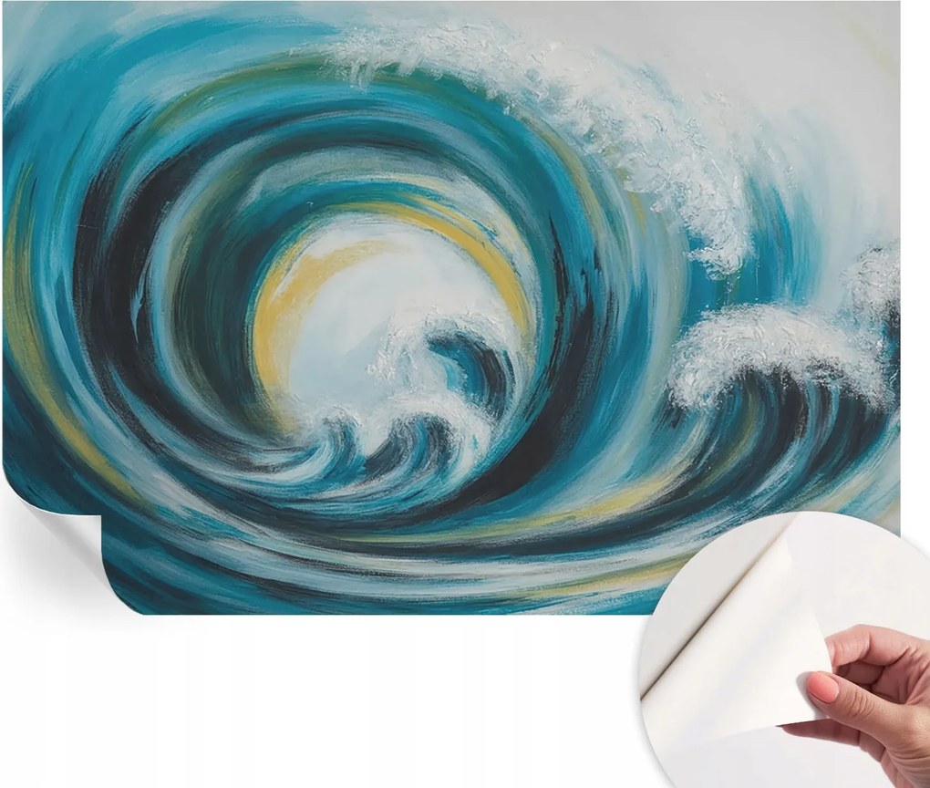 Öntapadós Dekoratív Fotótapéta Hálószobába Tengeri hullám 152x104 cm