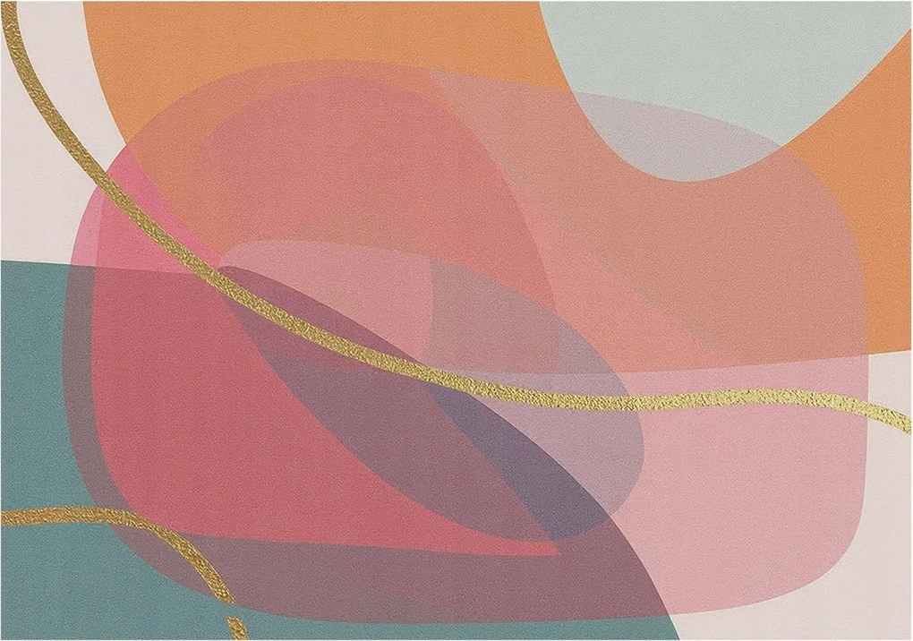 Flizelin Dekoratív fotótapéta Hálószobába Színes formák 208x146