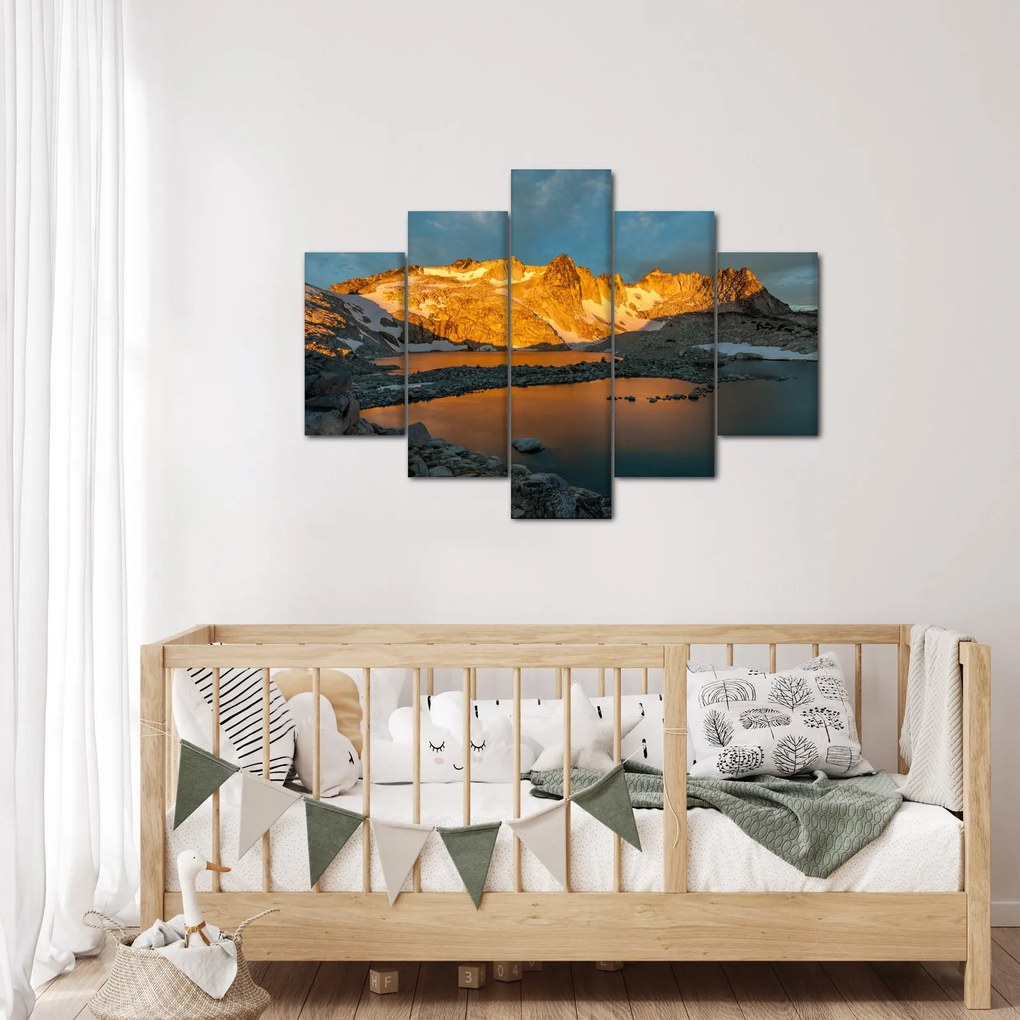 Egy hegyvidéki táj képe (150x105 cm)