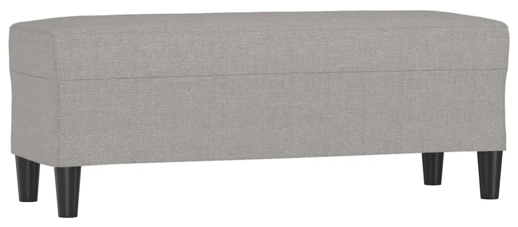 világosszürke szövet pad 100 x 35 x 41 cm
