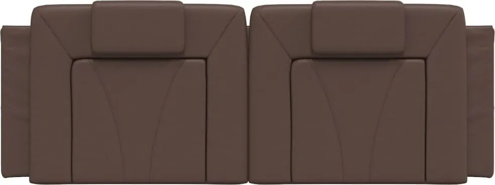 barna műbőr fejtámla párna Viana 140 cm