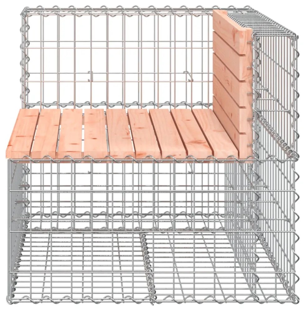 tömör duglászfenyő gabion kerti pad 92 x 71 x 65,5 cm