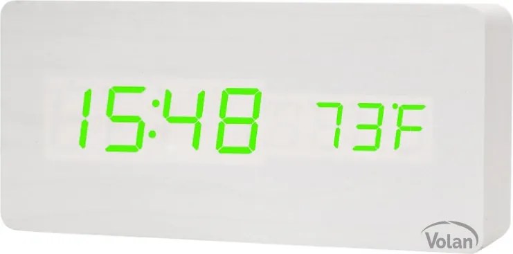 Óra Ébresztőóra Fából Elektronikus Digitális Led Álló – Hőmérő Dátum