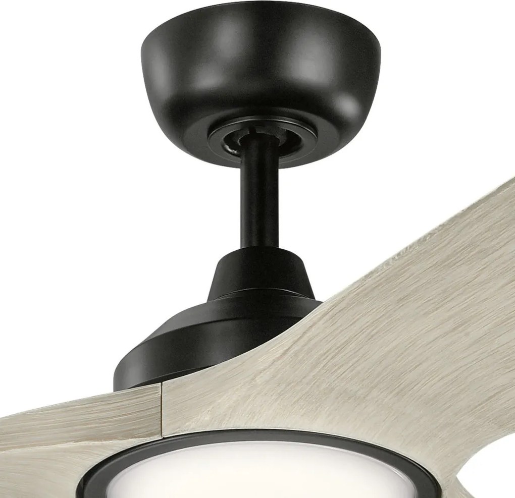 KICHLER KLF-IMARI-65-SBK IMARI Ventilátoros lámpa Fekete, Könnyű Dió LED IP44