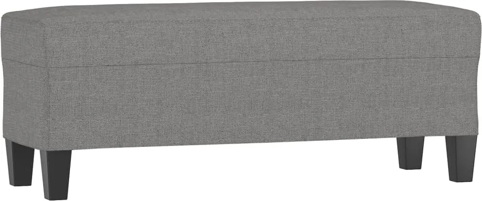 vidaXL sötétszürke szövet pad 100x35x41 cm